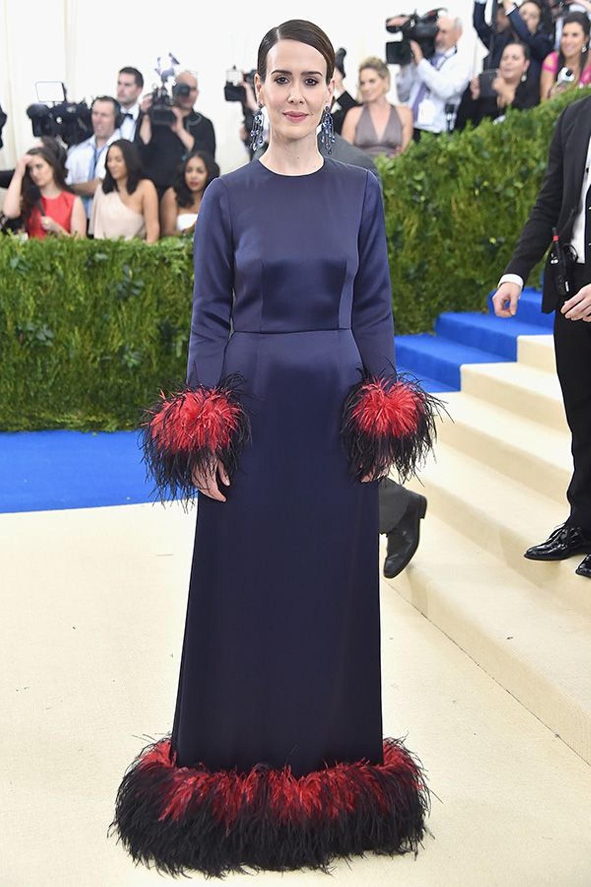 Sarah Paulson en la Gala Met