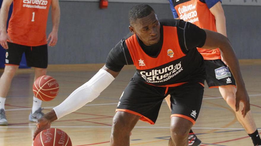 Romain Sato, durante un entrenamiento.