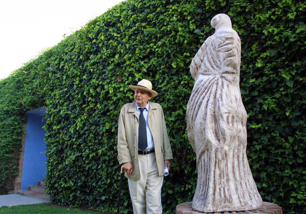 Stefan von Reiswitz, en la inauguración de unas esculturas en el Parque del Oeste, en 2004.