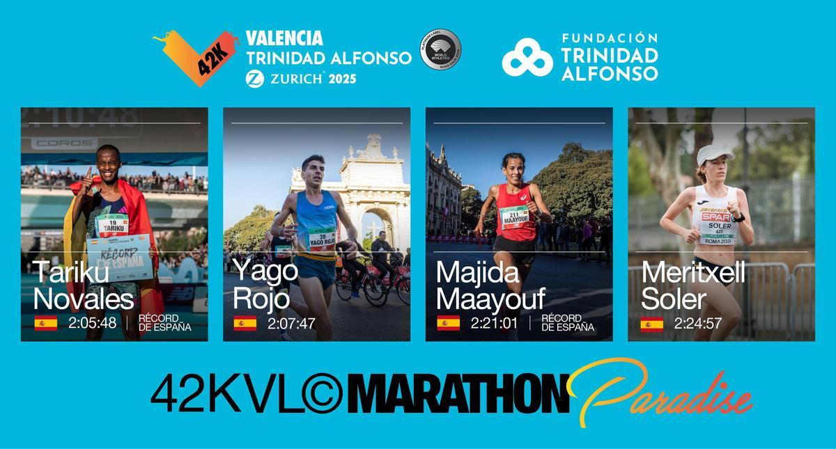 Los mejores españoles para el Maratón de Valencia 2025