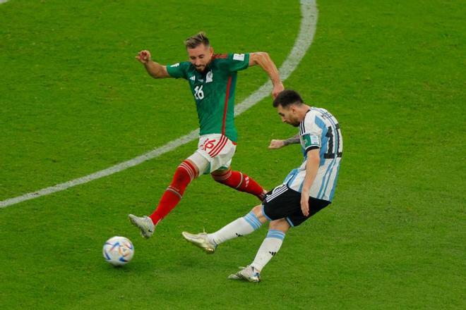 El gol de Messi ante México en el Mundial y la celebración de Argentina