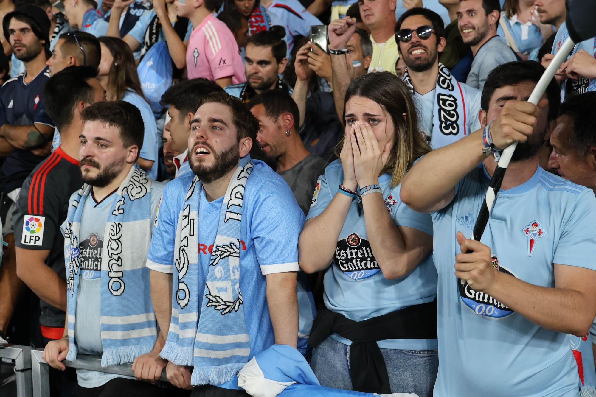 Lágrimas de felicidad en Balaídos: otro final de temporada agónico del Celta