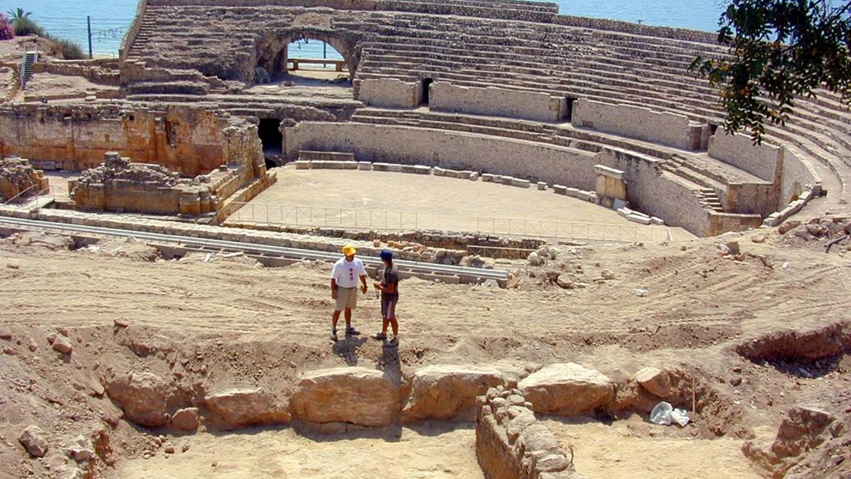 El anfiteatro romano de Tarragona.