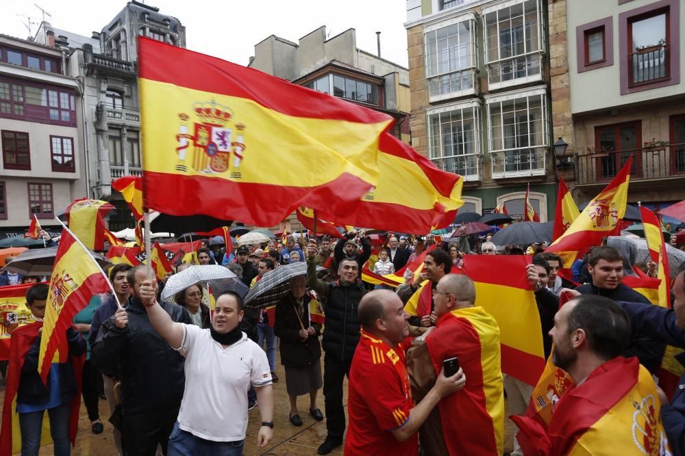 Manifestación en Oviedo por la unidad de España