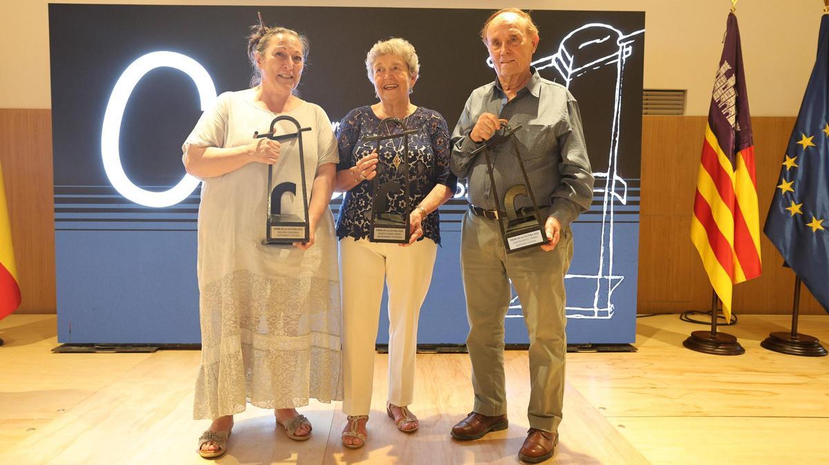 Los tres galardonados de los Premios de Cultura 2026 de Ibiza.