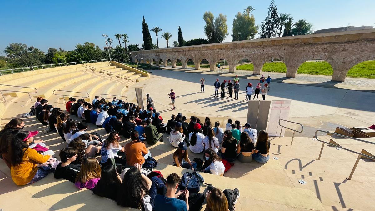 Los alumnos participantes en la jornada.