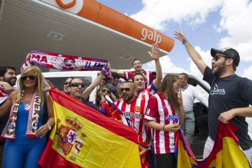 Los aficionados españoles llegan ya a Lisboa