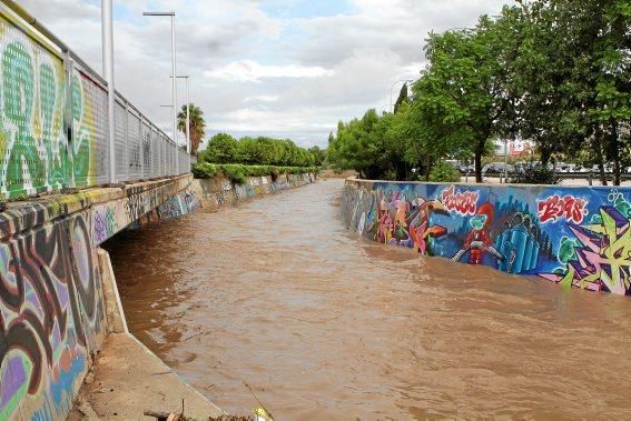 Der Sturzbach zum Portitxol Hafen