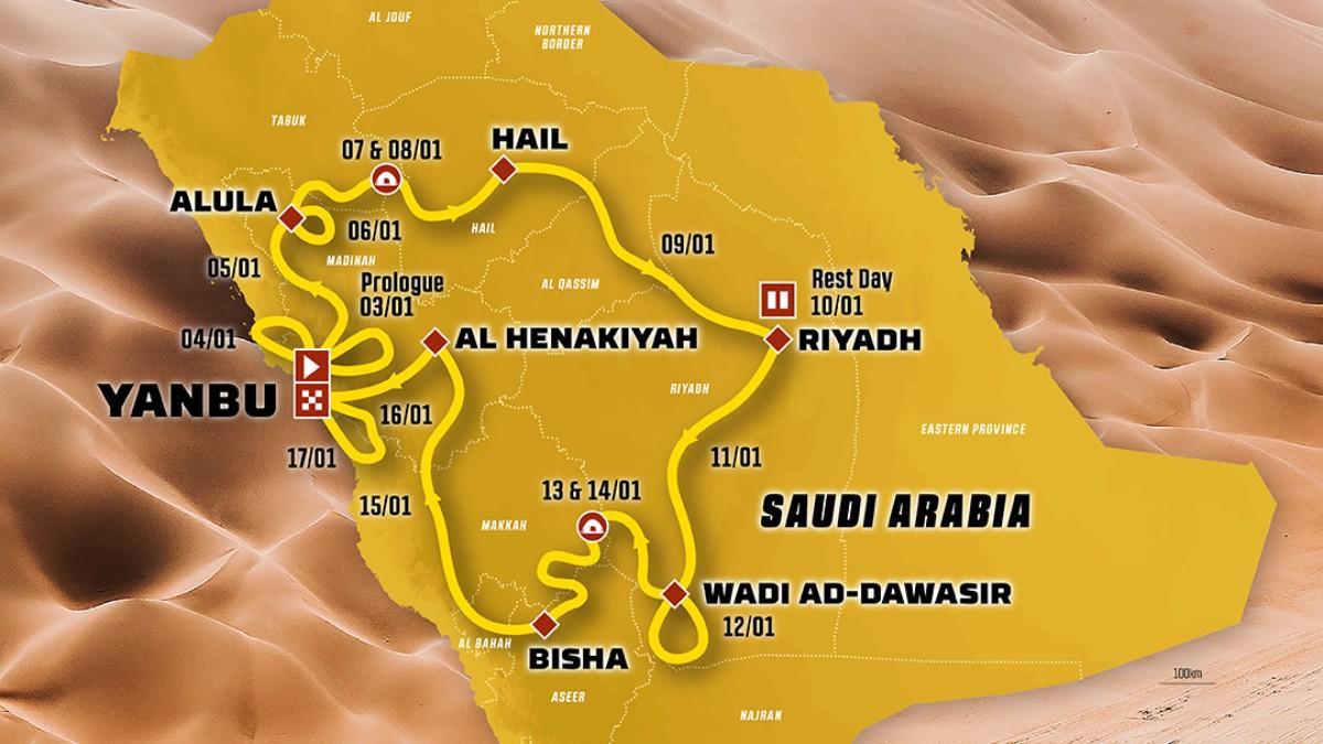 Recorrido del Dakar 2026