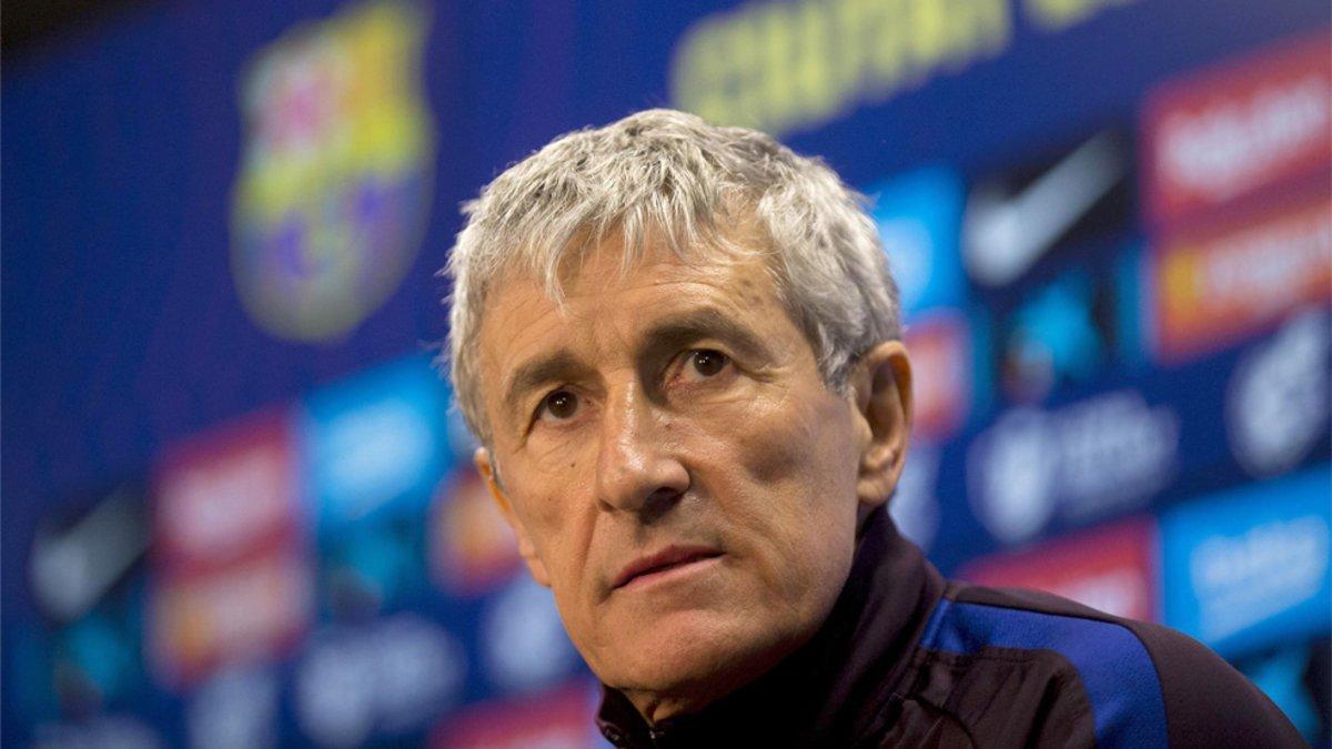 Quique Setién, entrenador del FC Barcelona