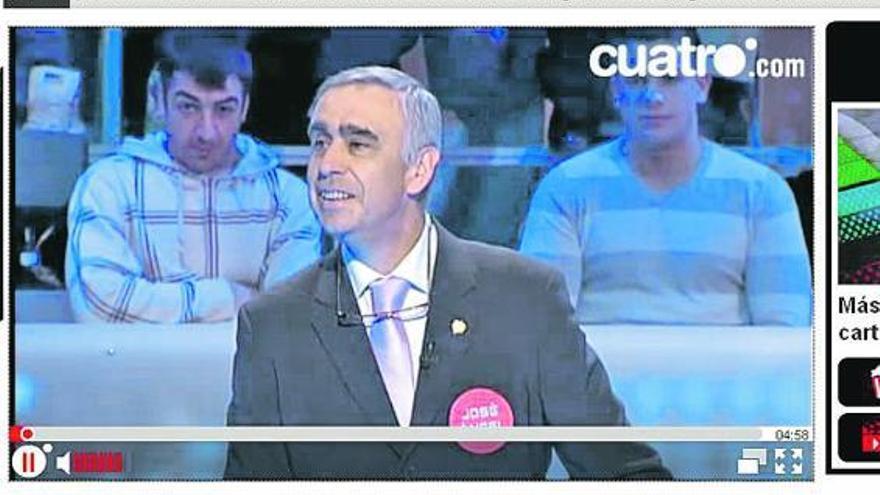 José Ángel Pérez, durante su participación el lunes en el programa televisivo.