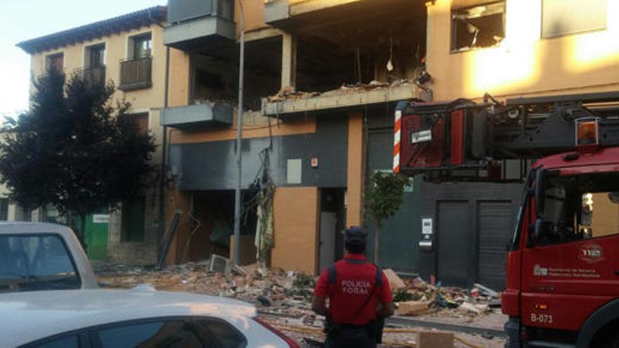 Explosión en una vivienda de Tudela.