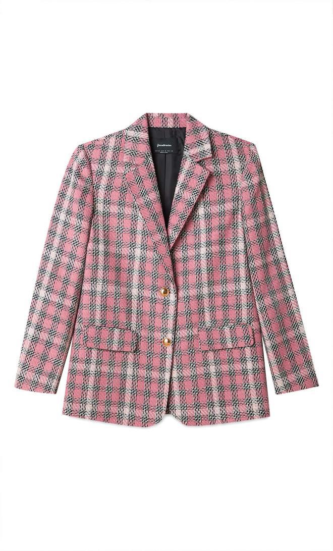 Blazer de cuadros de Stradivarius (39,99 euros)