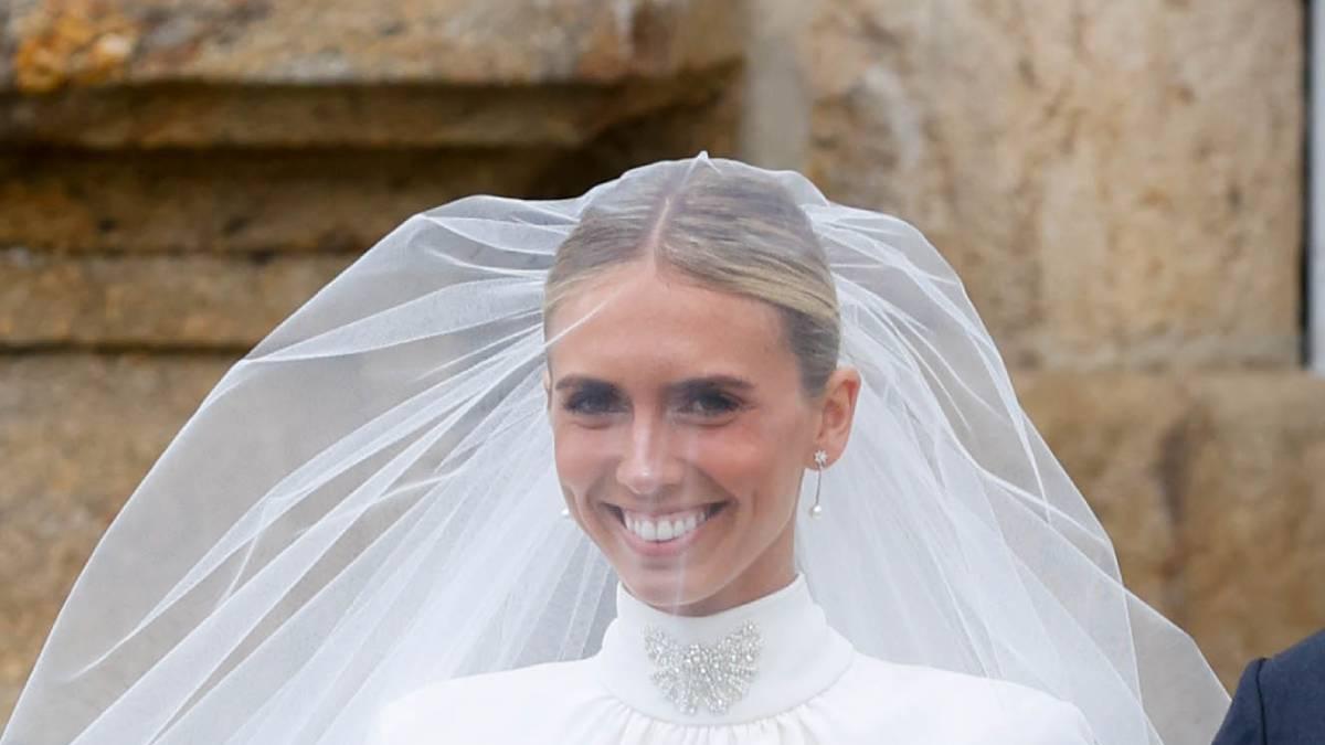 Lucía Bárcena el día de su boda