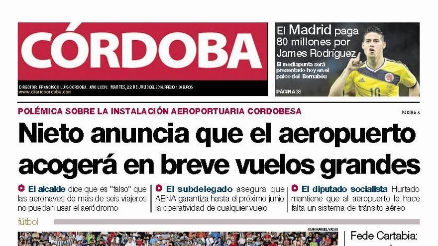 La portada de CÓRDOBA