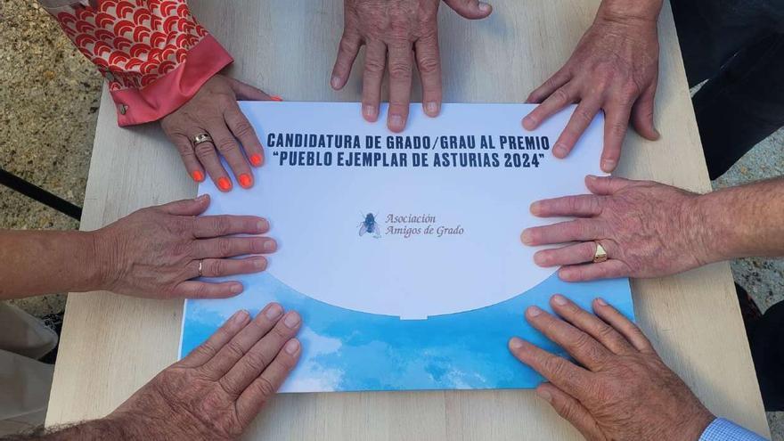 Amigos de Grado registra la candidatura de la localidad al &quot;Pueblo ejemplar&quot; de la Fundación Princesa de Asturias