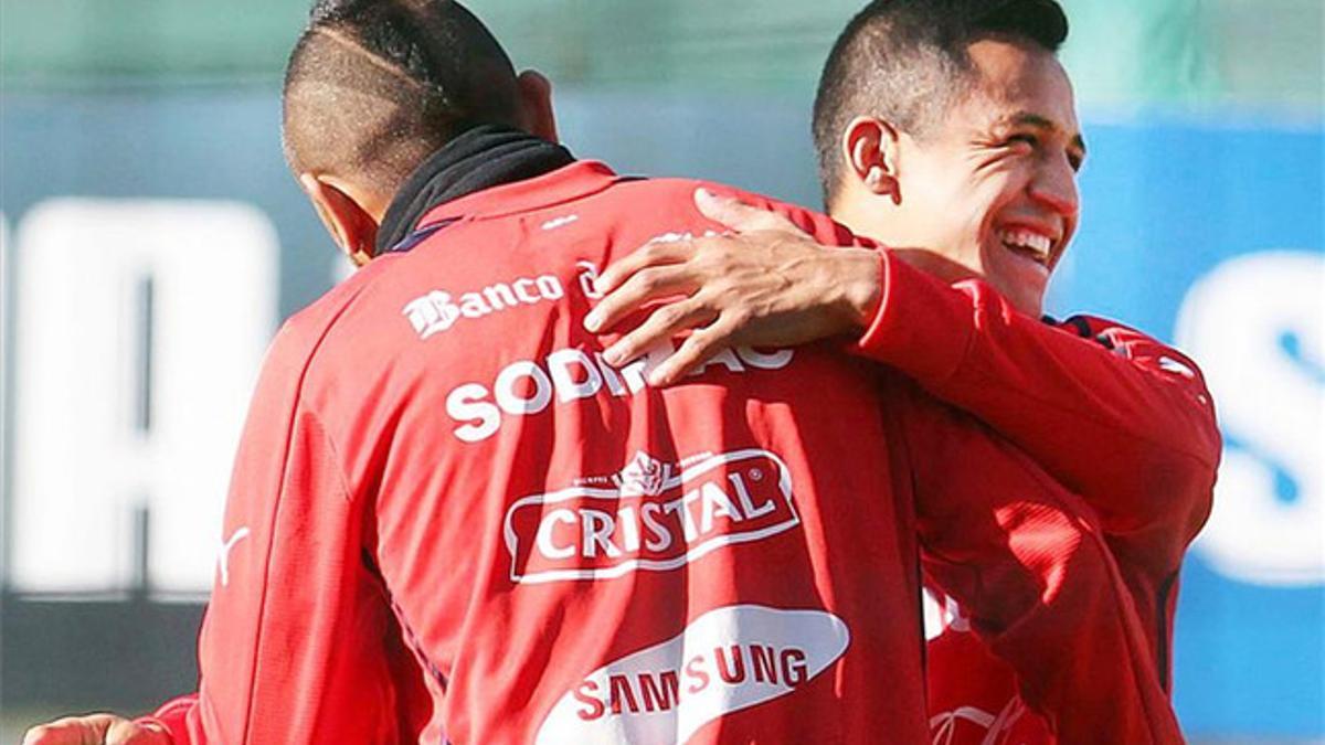 Alexis y Vidal son fijos con Chile