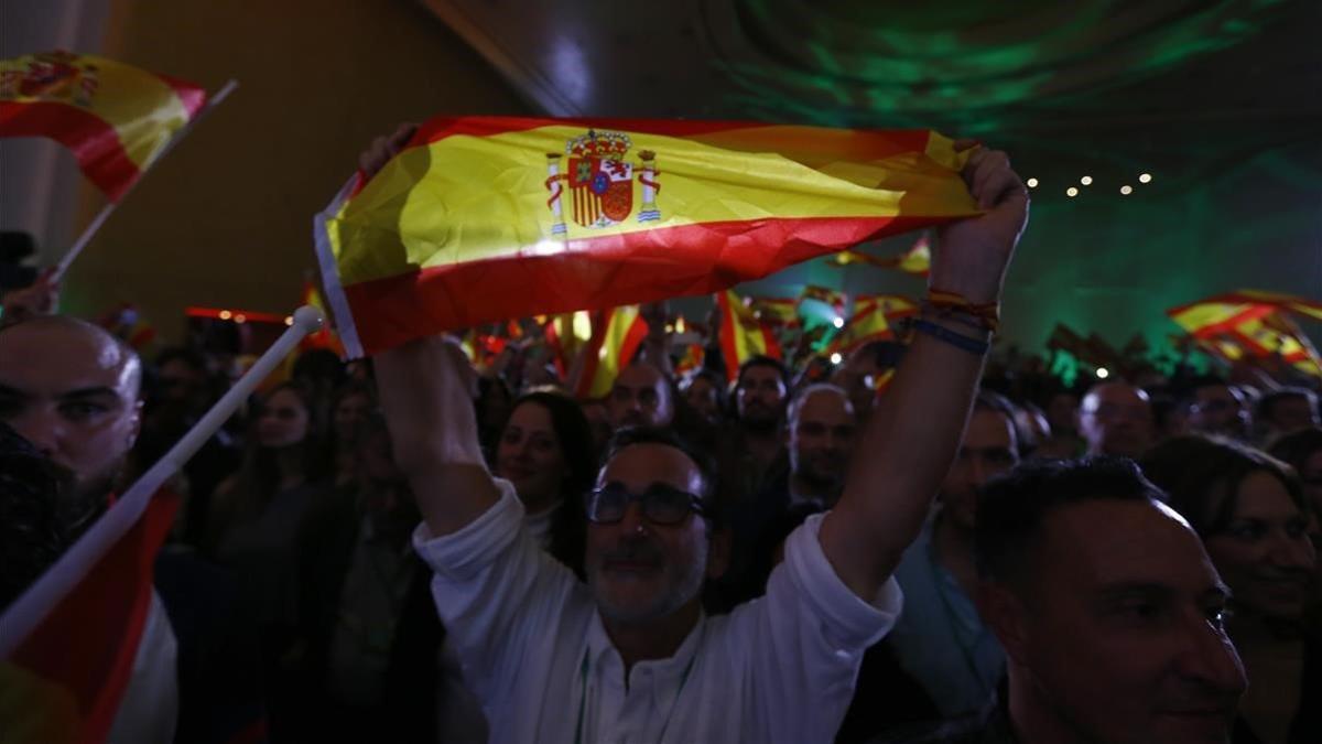 Noche electoral de Vox en Andalucía