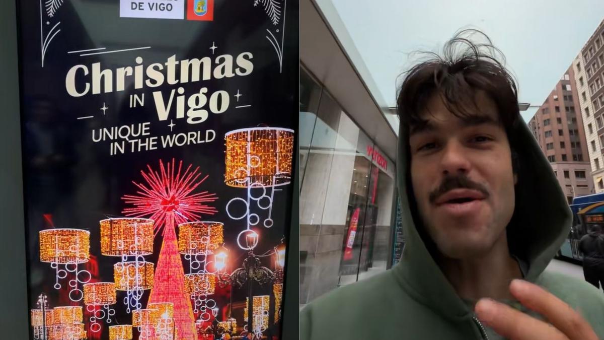 El influencer se sorprendió al encontrar este anuncio en la ciudad estadounidense.