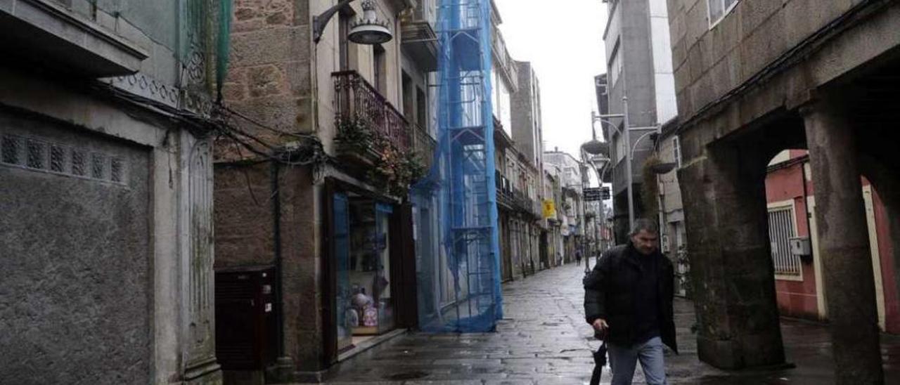 Calle Real en el casco urbano de Caldas. // Noé Parga