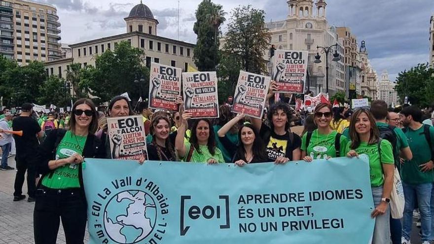 La huelga educativa deja sin evaluar a unos 40 estudiantes de la EOI La Vall d'Albaida- Empar Granell