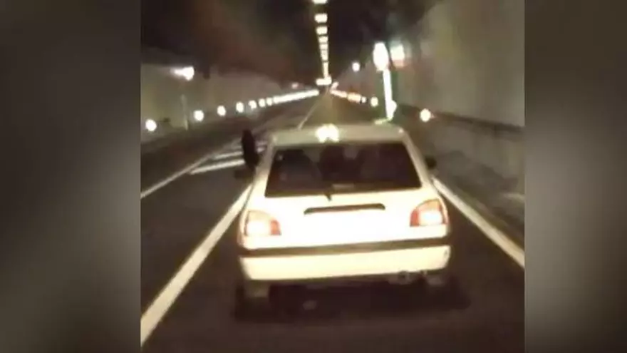 Així va ser la conducció temerària d'un home detingut al Túnel del Cadí