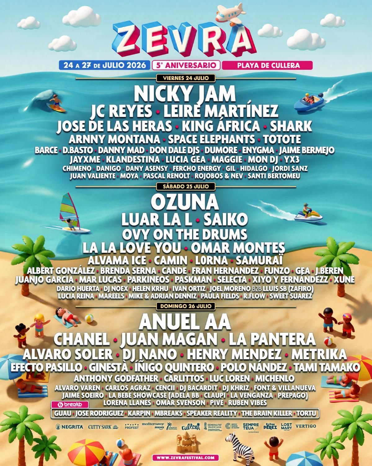 El cartel del Zevra 2026