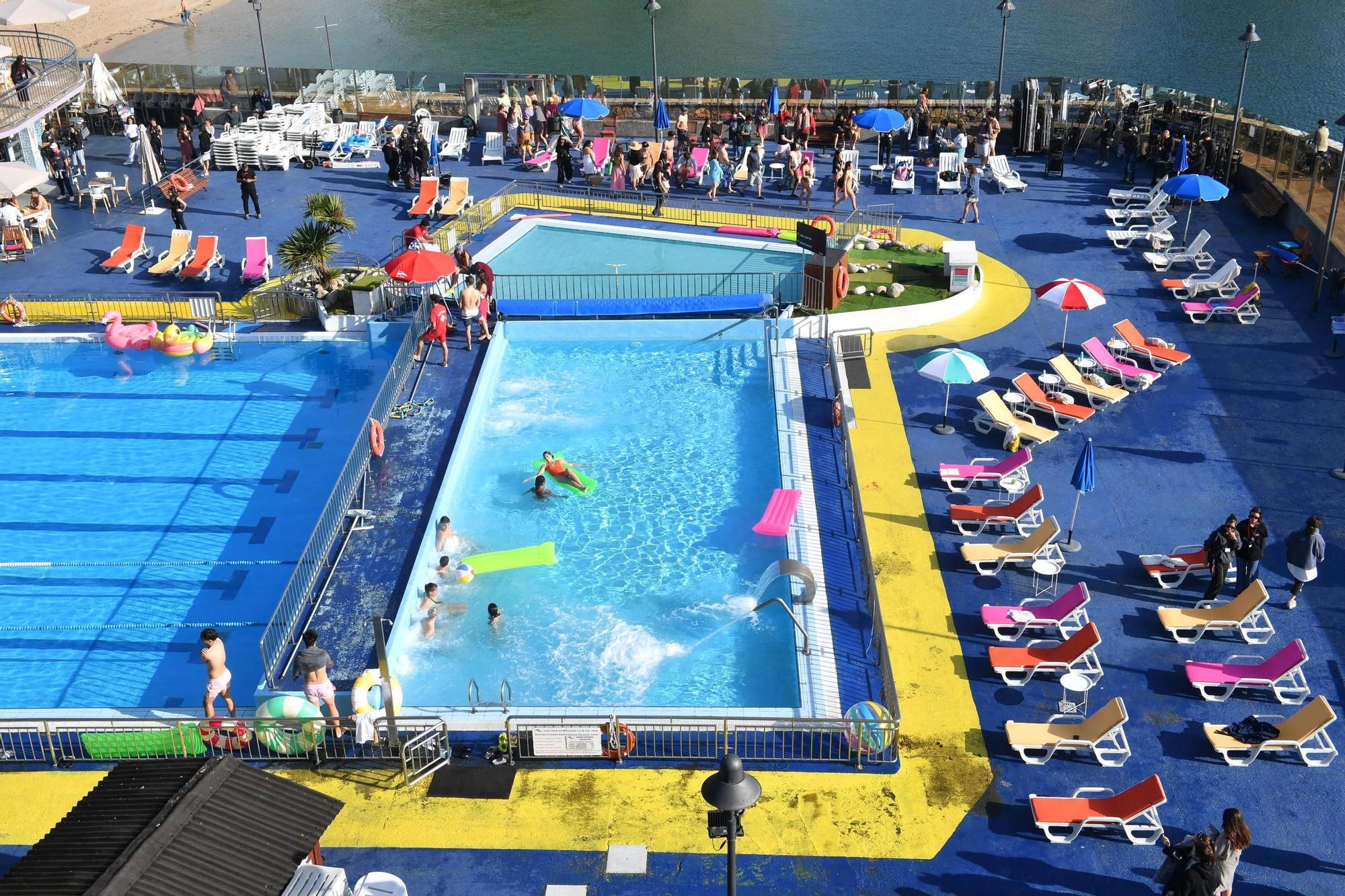 Rodaje de la trilogía Dímelo en el Club del Mar de San Amaro