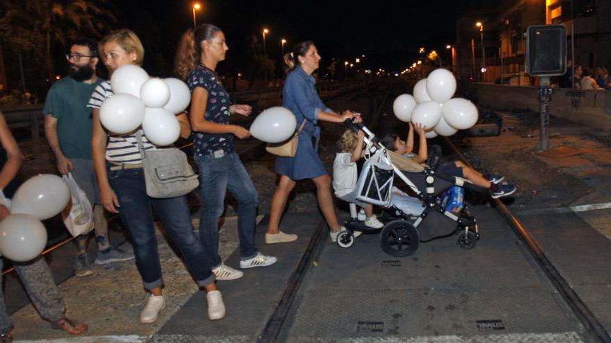 Protestas por el soterramiento del AVE. 4-10-2017