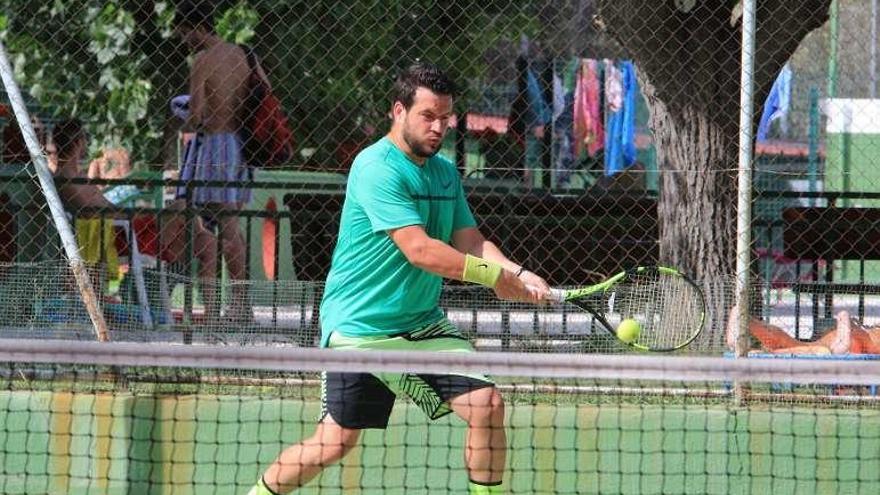 Un jugador durante el torneo.