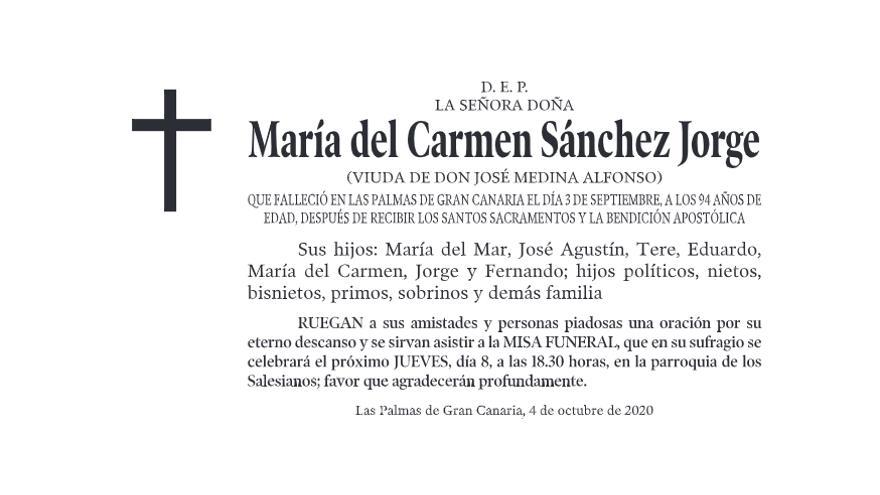 María del Carmen Sánchez Jorge