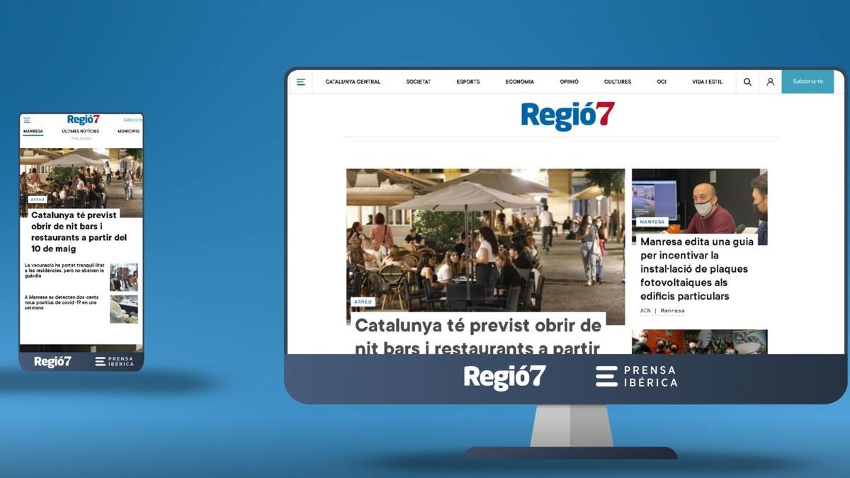 La web de Regió7 estrena disseny, una experiència multidispositiu més dinàmica i senzilla