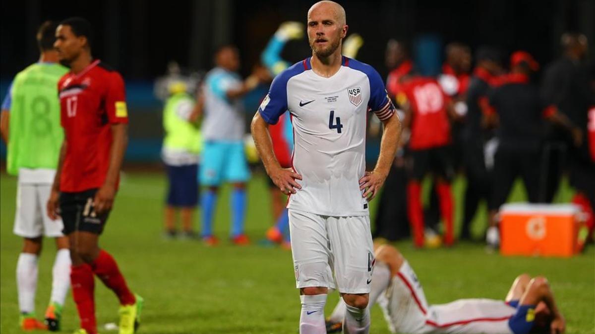 El rostro de Michael Bradley refleja la decepción del equipo estadounidense