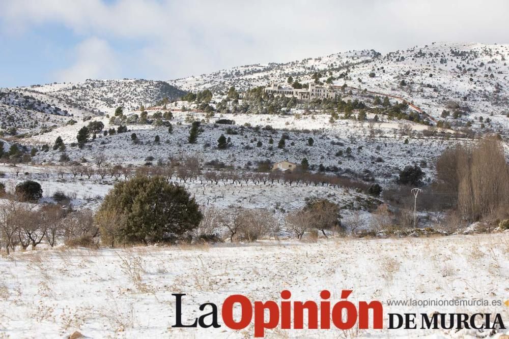 La nieve llega a las pedanías de la comarca del No