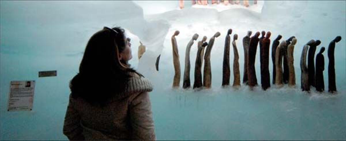 En el Ice Pavilion podrásobservar cómo es unglaciar por dentro.