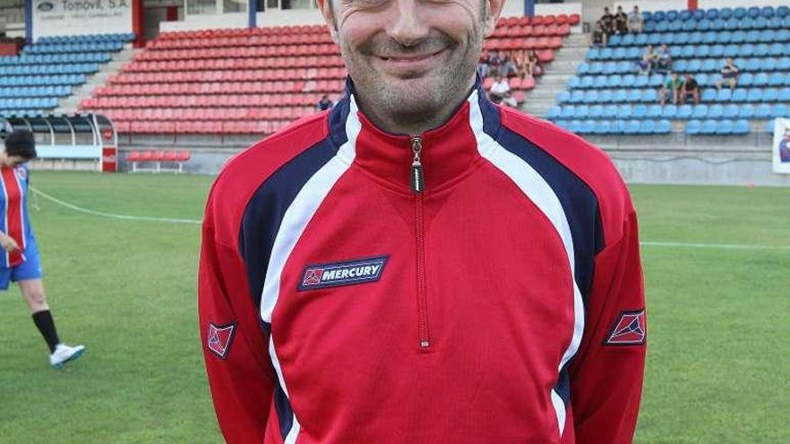 Rubén García, entrenador de la UD Ourense femenino. // I.Osorio