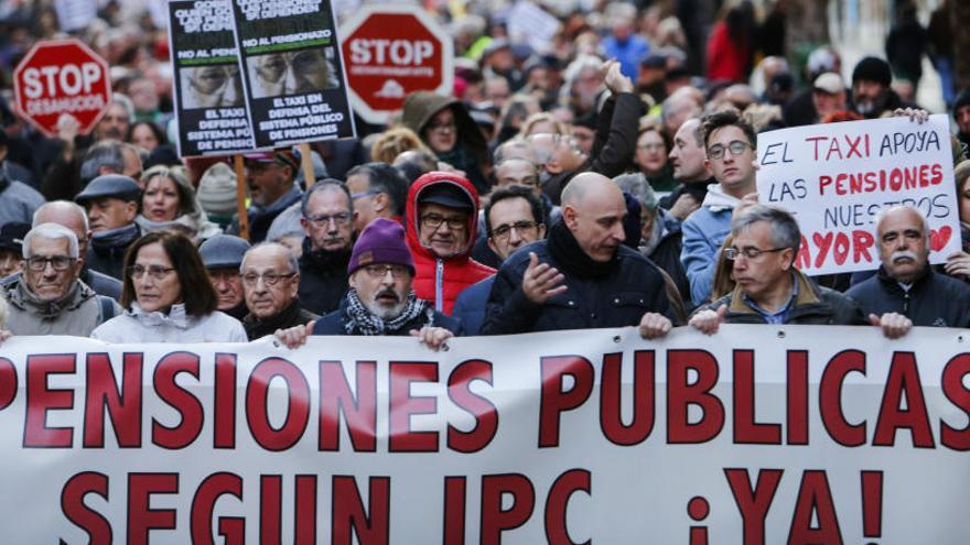 Una marcha para pedir subidas de las pensiones.