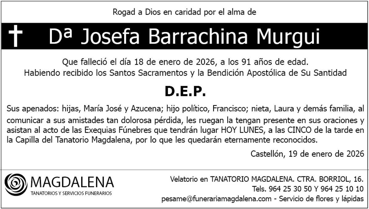 Dª Josefa Barrachina Murgui