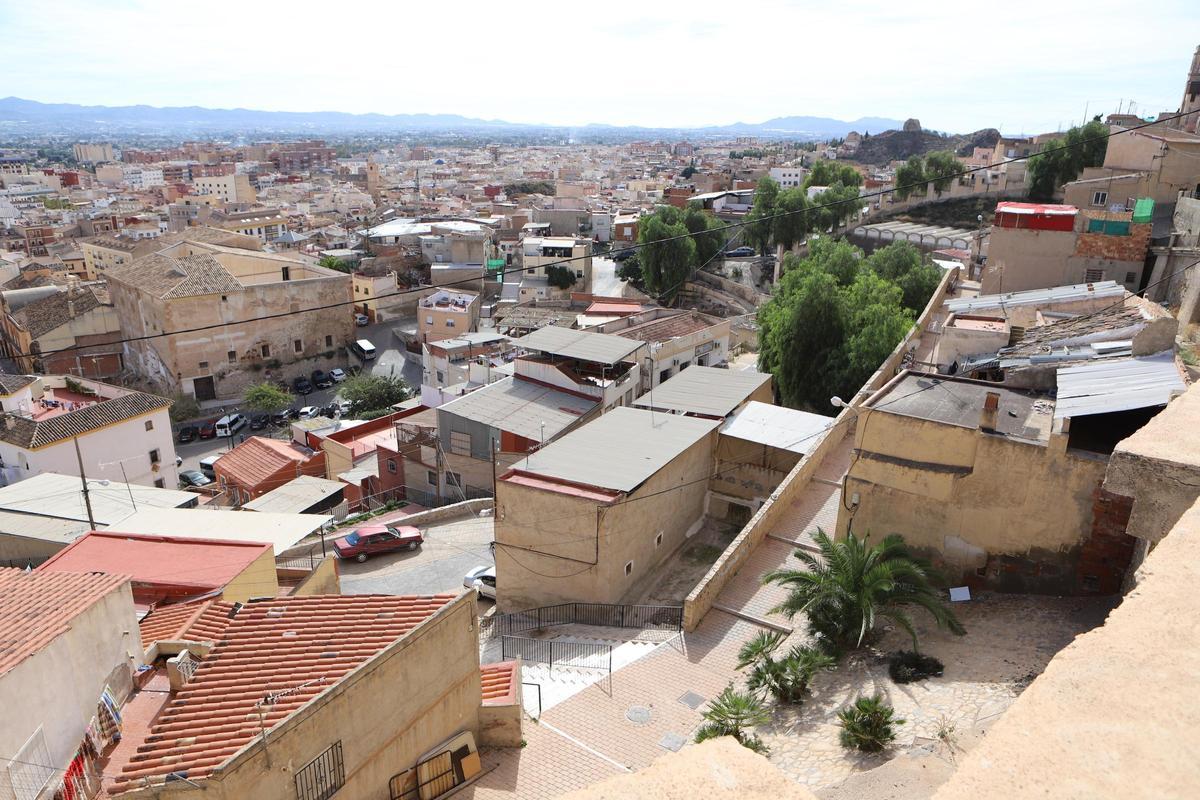 Vista general del barrio de Santa María, desde la iglesia que le da nombre.