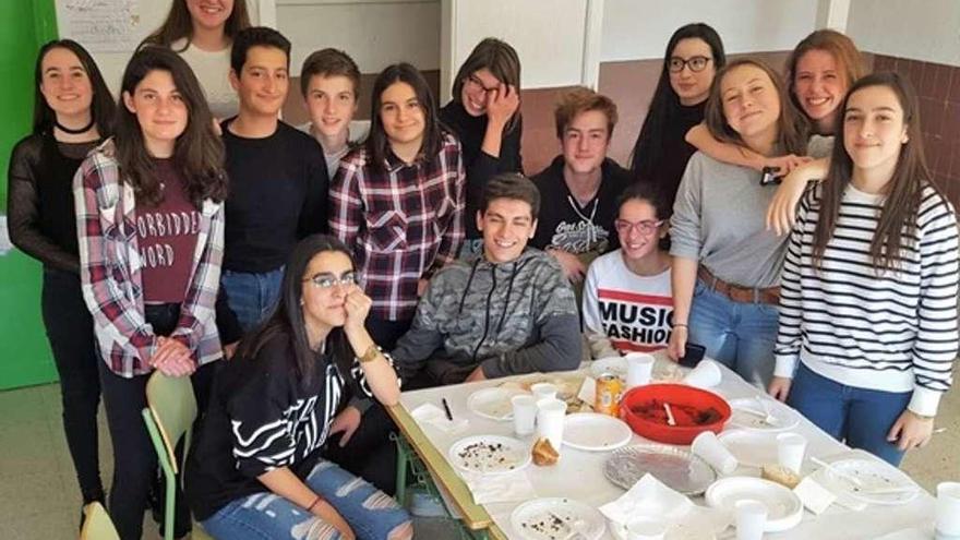 Despedida de los alumnos franceses que han estado seis semanas en Zamora.