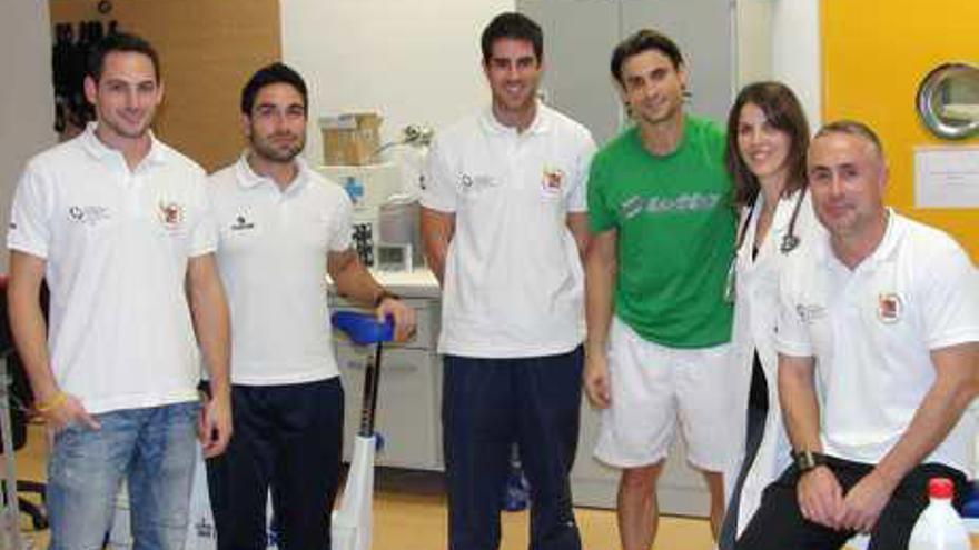 David Ferrer, durante su visita a la UMH.