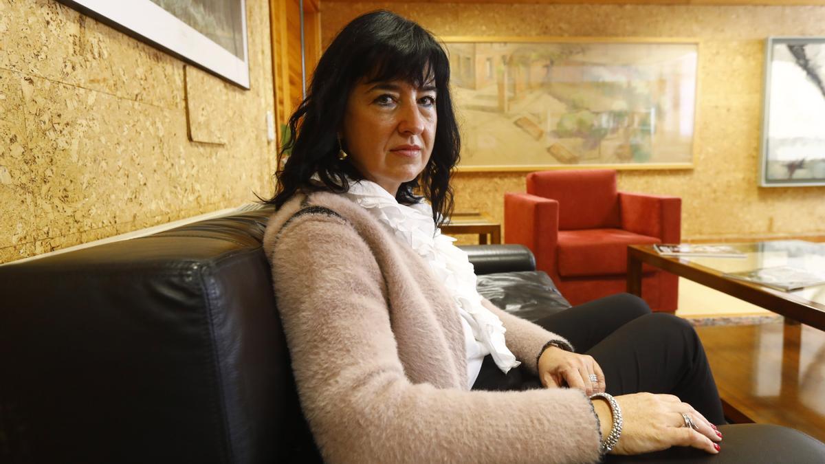 La directora general de Turismo, Gloria Pérez, el pasado viernes en su despacho del Pignatelli.