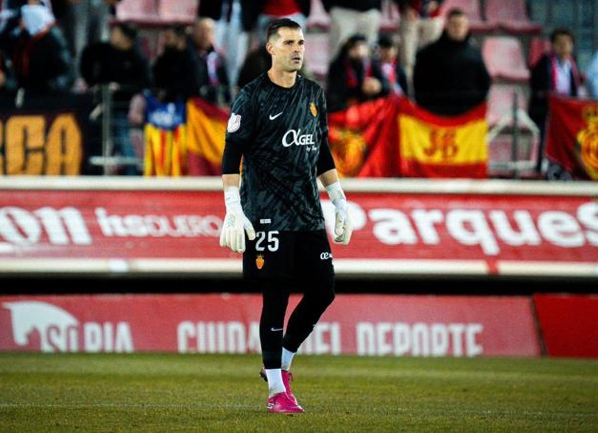 Iván Cuéllar, en el partido de Copa del Rey contra el Numancia.