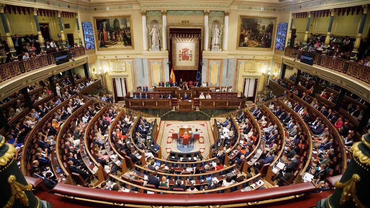 El hemiciclo del Congreso de los Diputados
