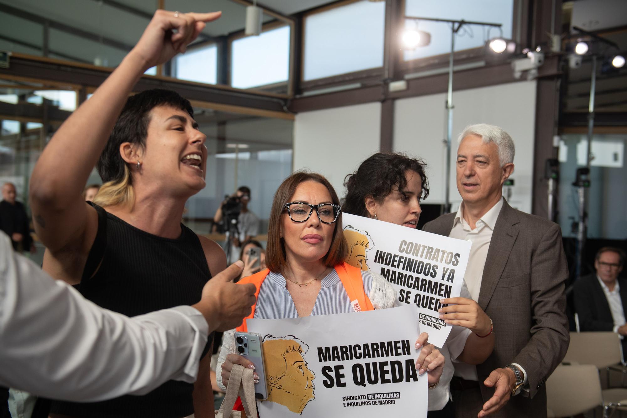Isabel Rodríguez | El Sindicato de Inquilinas interrumpe un acto de la ministra de Vivienda en Madrid