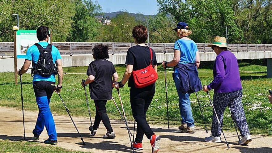 La marxa nòrdica solidària, en una imatge d&#039;arxiu.