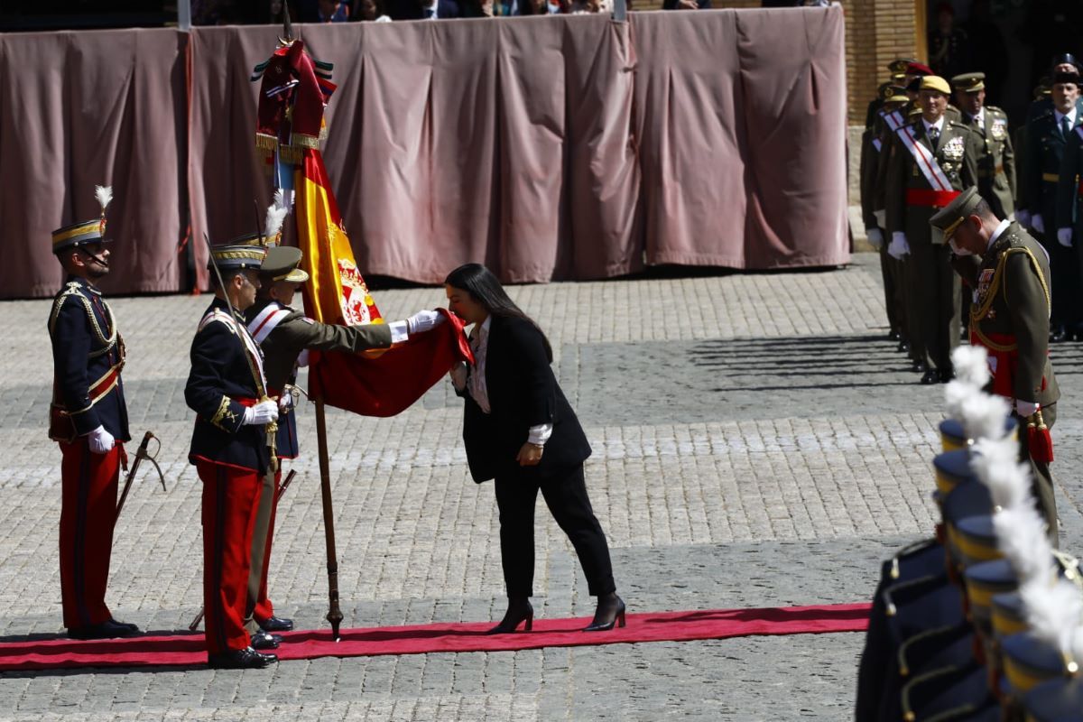Rejura de bandera de Felipe VI en la Academia de Zaragoza