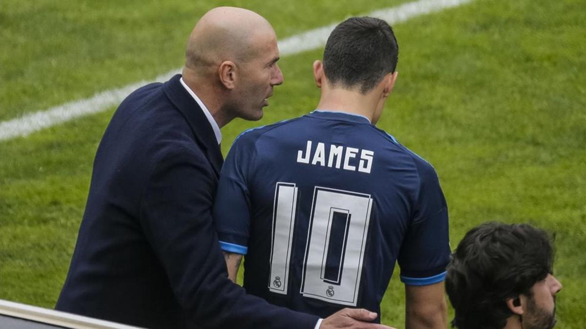 James ya no se toma en serio a Zidane