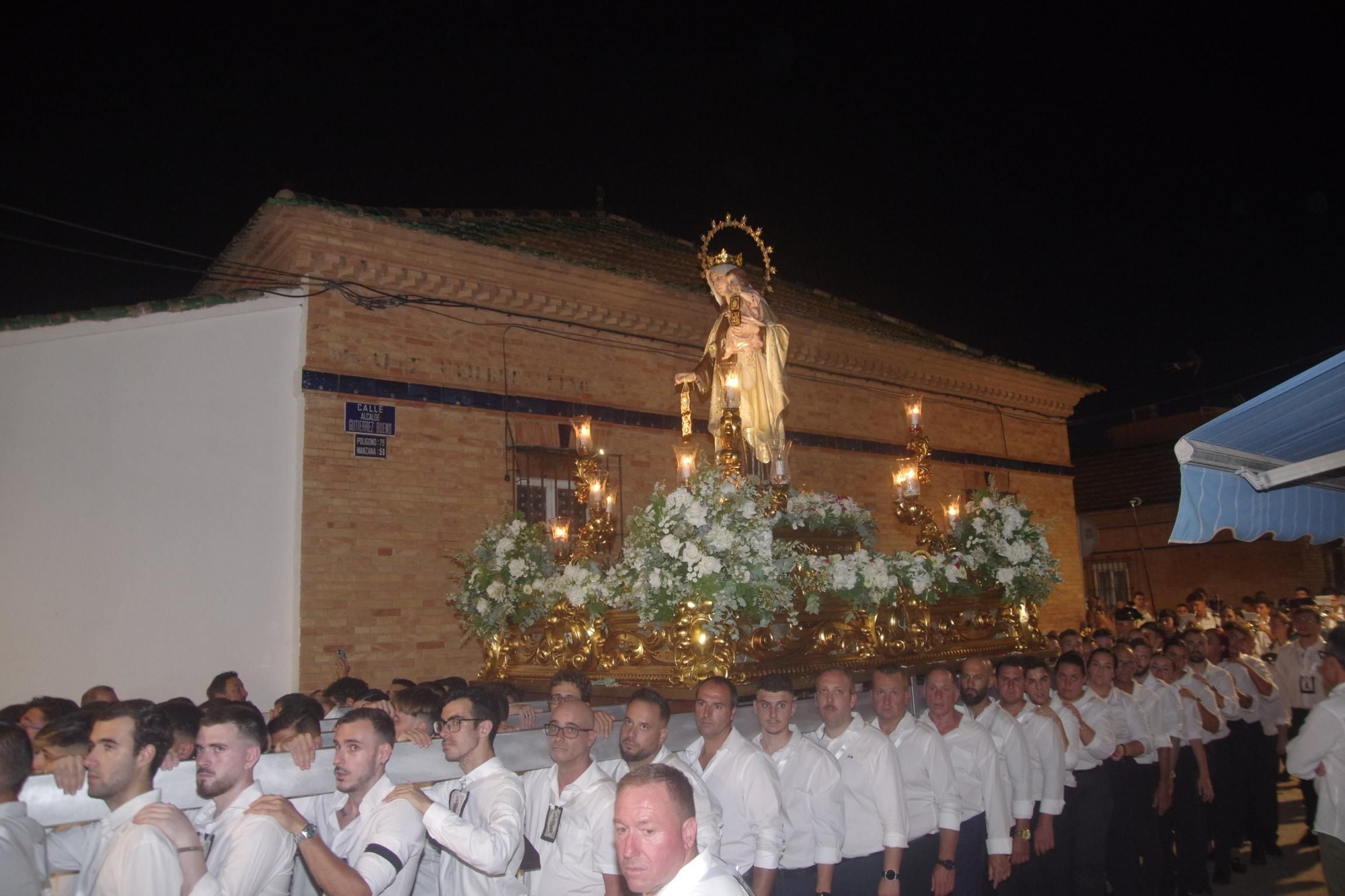 Procesión de la Virgen del Carmen en la Colonia de Santa Inés