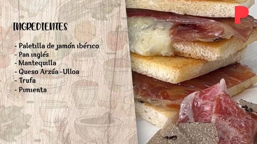 Bikini de jamón ibérico por el chef Rafuel